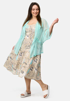 KEKOO TULE  JAS / VEST 'VIVID' MINTGROEN