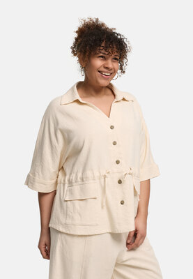 Kekoo jas 'Linaya' crème