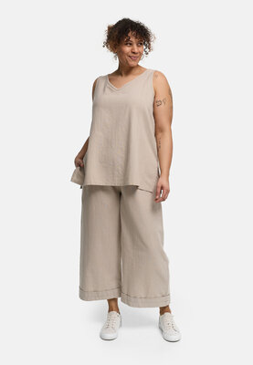 Kekoo top 'Cotella'  zand