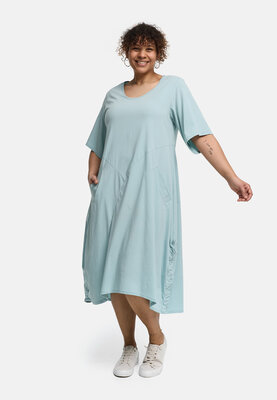 Kekoo Jurk Viona mintgroen/blauw