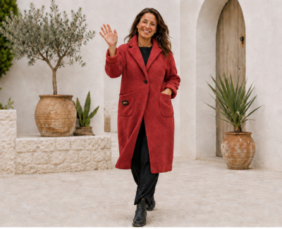 Jas Thom B bordeaux rood