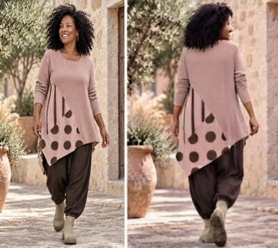 Speelse Stippen Tuniek Roze – Stoer, Comfortabel & Uniek jersey