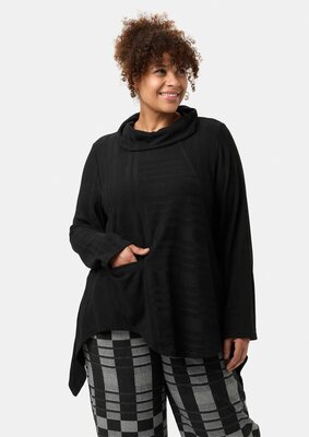 Vera' tunica - ton-in-ton-structuur & asymmetrischer snit